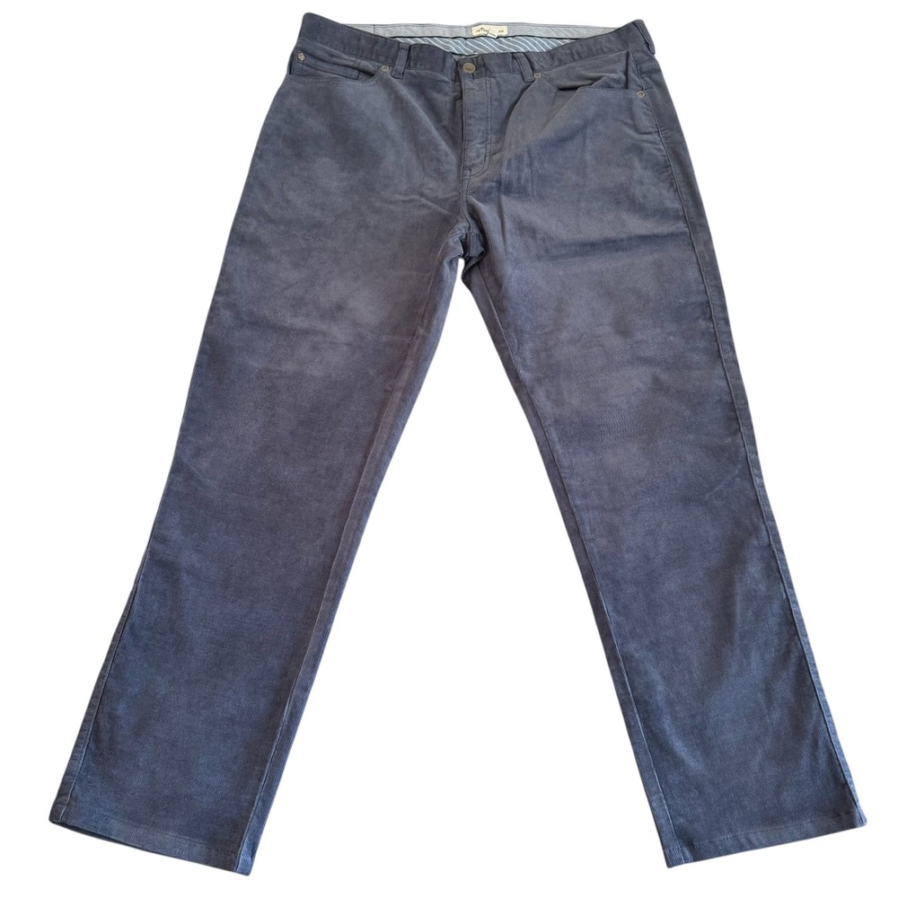 Peter Millar 36x29 Blue Corduroy 5-Pocket Straight Leg Mens Pants MF22B29